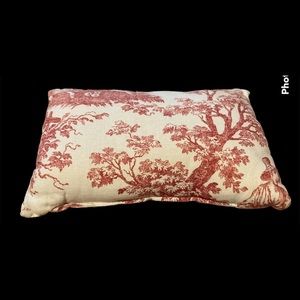 Decorative Victorian toile accent pillow